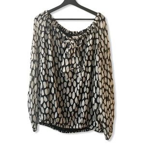 Diane von Furstenberg Silk Bow Blouse